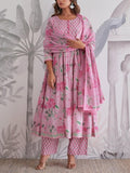 Premium Fully Flair Anarkali Set with Beautiful Hand Work