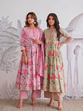 Premium Fully Flair Anarkali Set with Beautiful Hand Work