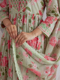 Premium Fully Flair Anarkali Set with Beautiful Hand Work