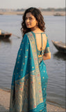 Premium Banarasi Soft Silk Saree with & Jacquard Border