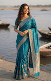 Premium Banarasi Soft Silk Saree with & Jacquard Border