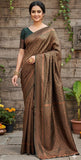 Elegant Soft Lichi Silk Banarasi Saree with Jacquard Work & Rich Pallu