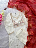 Roman Silk Kurti Pant Dupatta Set with Embroidery Sequins Work
