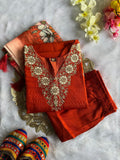 Premium Ethnic Wear Kurti Pant Dupatta Set