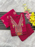 Premium Roman Silk Ethnic Wear Suit Set