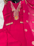 Premium Roman Silk Ethnic Wear Suit Set