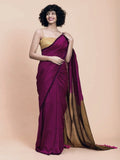 Pure Khadi Cotton Handloom Saree with Contrast Blouse Piece