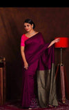 Pure Khadi Cotton Handloom Saree with Contrast Blouse Piece