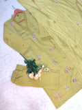 Designer Ethnic Roman Silk Kurti Pant Dupatta Set