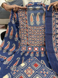 Premium A-Line Kurta Palazzo Set with Traditional Dupatta