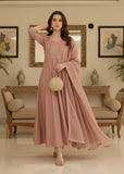 Premium Anarkali Kurta Pant Dupatta Set with Zari Weaving