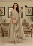 Premium Anarkali Kurta Pant Dupatta Set with Zari Weaving