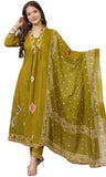 Pure Cotton Printed Kurti Pant Dupatta Set