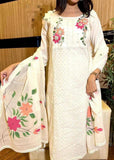 Jaipuri Cotton Kurta Pant Dupatta Set for Women