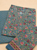 Premium Pure Cotton Printed Kurti Pant Dupatta Set