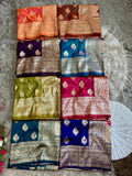 Mor Paithani Silk Saree with Meena Paithani Pallu, Peacock Motifs & Border Butti Blouse