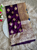Mor Paithani Silk Saree with Meena Paithani Pallu, Peacock Motifs & Border Butti Blouse