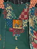Premium Kalamkari Print Kurti Pant Dupatta Set