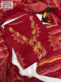 Pure Jaipuri Cotton Kurti Pant Dupatta Set