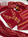 Pure Jaipuri Cotton Kurti Pant Dupatta Set