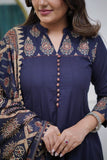 Premium Cotton Anarkali Kurti Pant Dupatta Set