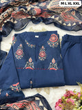 Premium Cotton Anarkali Kurti Pant Dupatta Set