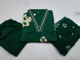 Premium Cotton Kurti Pant Dupatta Set with Embroidery
