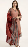 Premium Cotton Straight Kurti Pant Dupatta Set