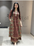 Women's Ethnic Premium Cotton Kurti Pant Dupatta Set