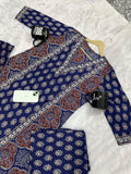 Women's Ethnic Premium Cotton Kurti Pant Dupatta Set