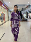 Stylish Jaipuri Cotton Kurta Pant Set for Women