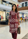 Stylish Jaipuri Cotton Kurta Pant Set for Women