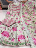 Premium Fully Flair Anarkali Set with Beautiful Hand Work
