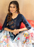 Viscose Silk Thread Embroidered Kurta Set