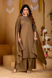 Stylish Anarkali Kurti Set with Plazo & Dupatta
