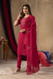 Elegant Straight Kurti Pant Dupatta Set
