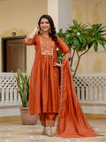 Roman Silk Layered Kurta Set