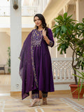 Roman Silk Layered Kurta Set