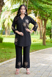 Elegant Embroidered Co-Ord Set with Straight Pant