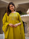 Elegant Straight Kurti Pant Dupatta Set