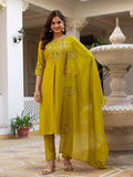 Elegant Straight Kurti Pant Dupatta Set