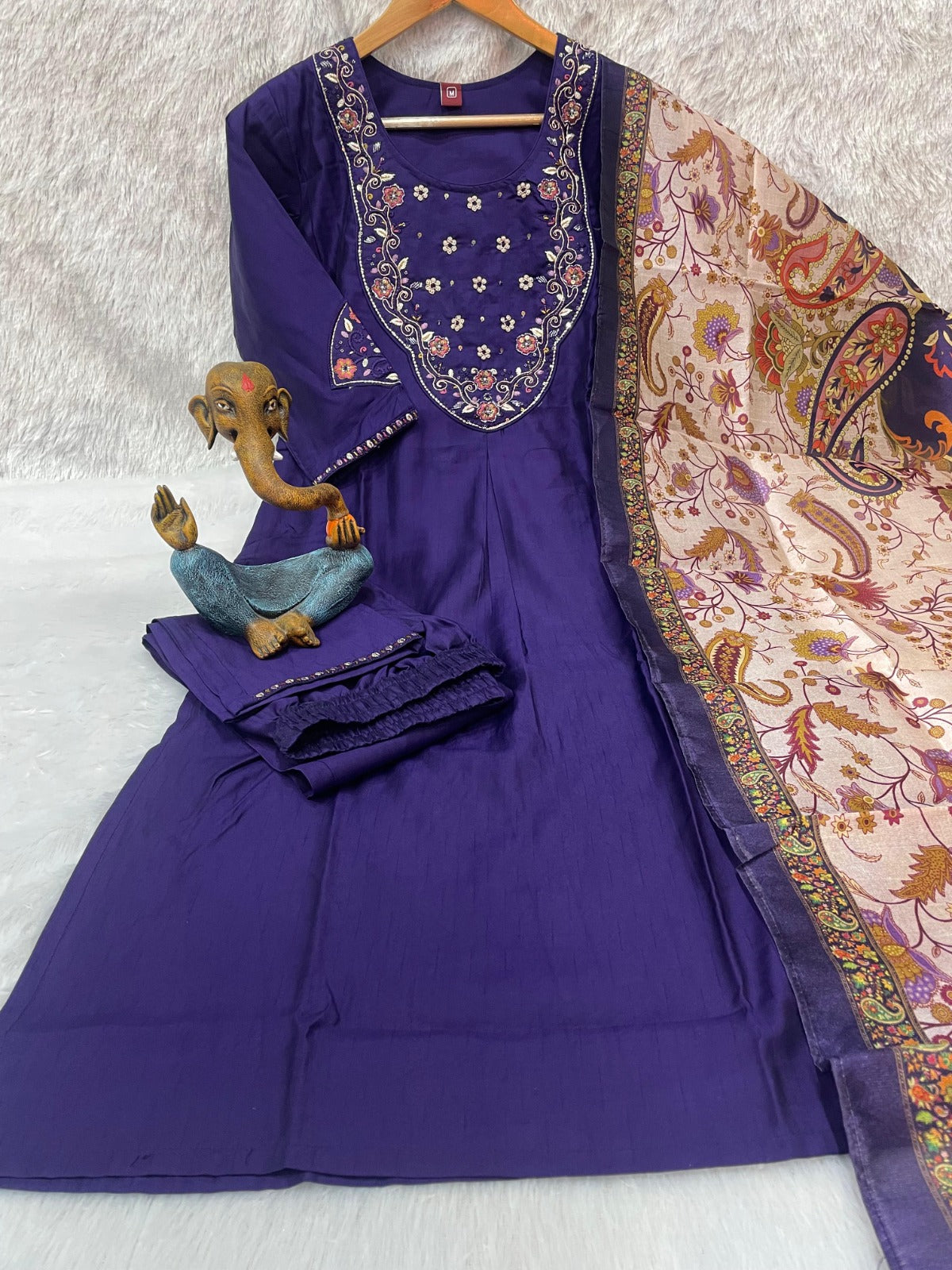 Elegant Marina Silk Kurti Set