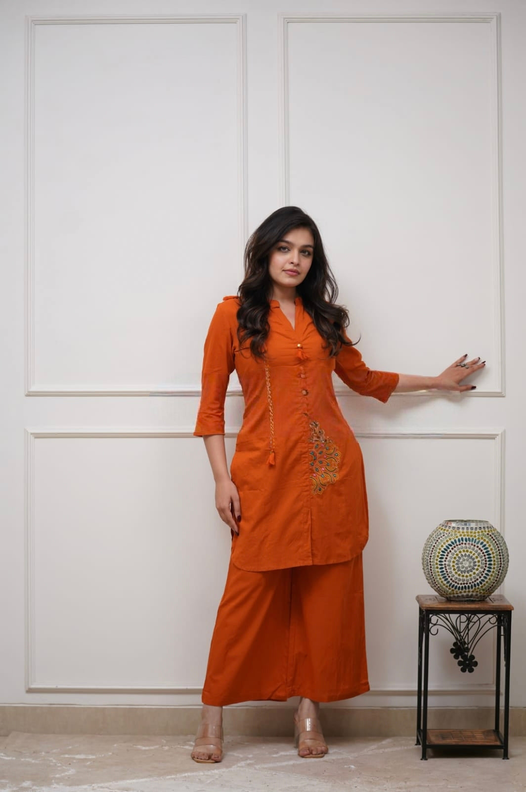 Pure Cotton Beautiful Style Top Cord Set
