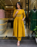 Exclusive Cotton sulb Stitched beautiful kurta with pants set