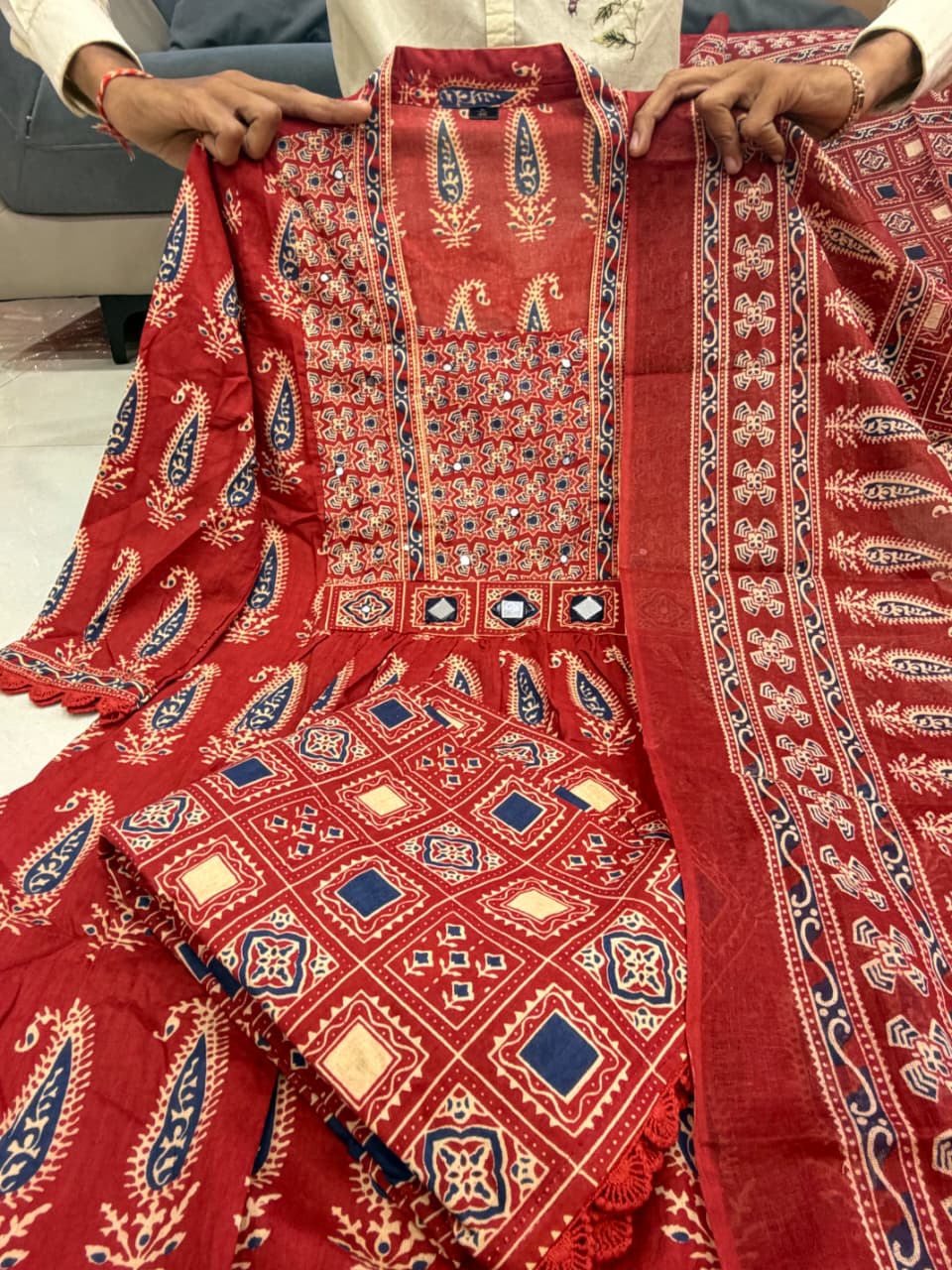 Elegant Jaipuri Cotton Suit Set
