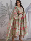 Premium Fully Flair Anarkali Set with Beautiful Hand Work