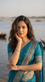 Premium Banarasi Soft Silk Saree with & Jacquard Border