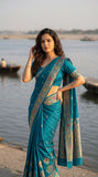 Premium Banarasi Soft Silk Saree with & Jacquard Border