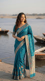 Premium Banarasi Soft Silk Saree with & Jacquard Border