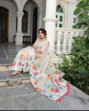 Elegant Linen Tissue Silk Saree Collection